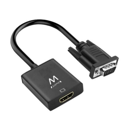Cable adaptador ewent vga a hdmi con audio – macho – hembra