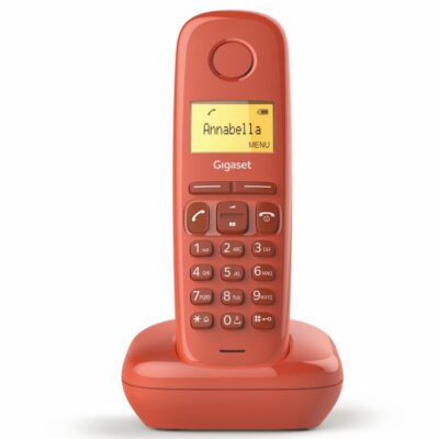 Telefono fijo inalambrico gigaset a170 rojo 50 numeros agenda – 10 tonos