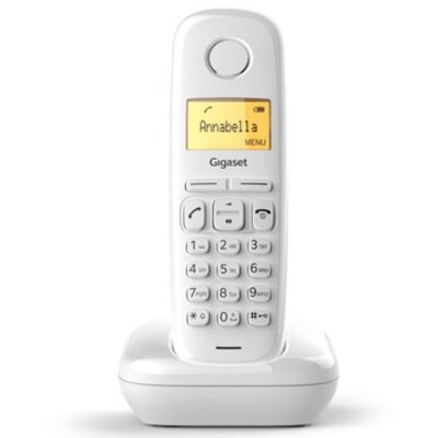 Telefono fijo inalambrico gigaset a170 blanco 50 numeros agenda – 10 tonos