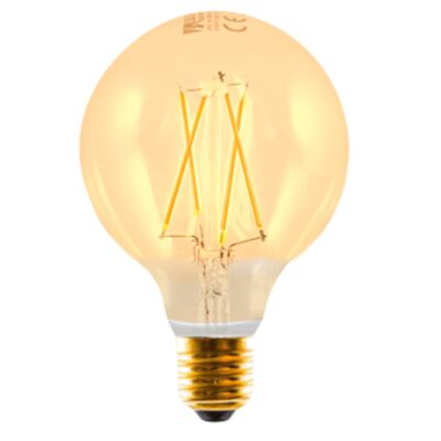 Bombilla led silver electronic filamento edison globo 3w=25w – e27 – 2.200k – 320º – 330 lm – luz extra calida – a++
