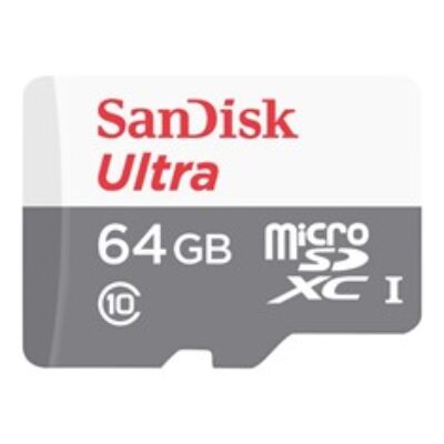 Tarjeta memoria micro secure digital sd hc + adaptador sandisk – 64gb – clase 10 – sdhc 100mb – s