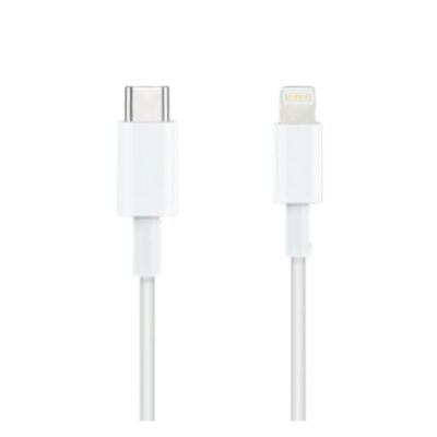 Cable nanocable lightning a usb tipo c iphone ipad ipod blanco 1m
