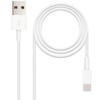 Cable nanocable usb 2.0 a iphone lightning – usb macho macho blanco 2m