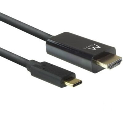 Cable adaptador ewent usb tipo c a hdmi 4k – 30hz macho – macho 2m