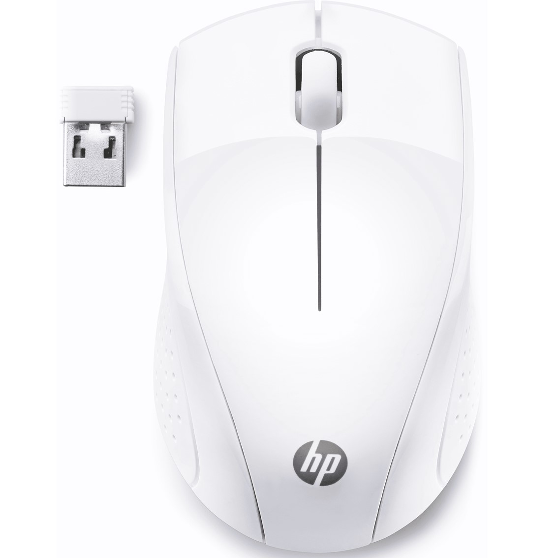 Raton inalambrico hp optico wireless 220 - hasta 1600dpi - blanco nieve