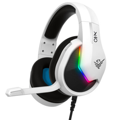 Auriculares gaming phoenix x – io blancos multiplataforma con cable jack y adaptador
