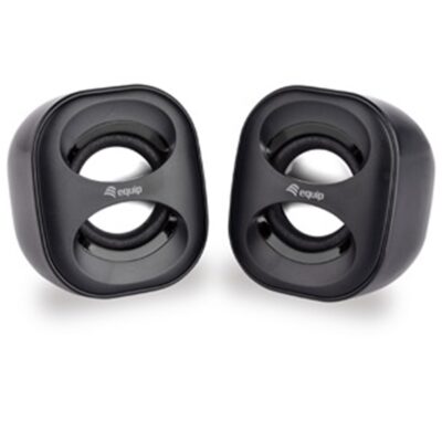 Altavoces 2.0 equip life mini 6w rms color negro jack 3.5 pulgadas alimetancion usb