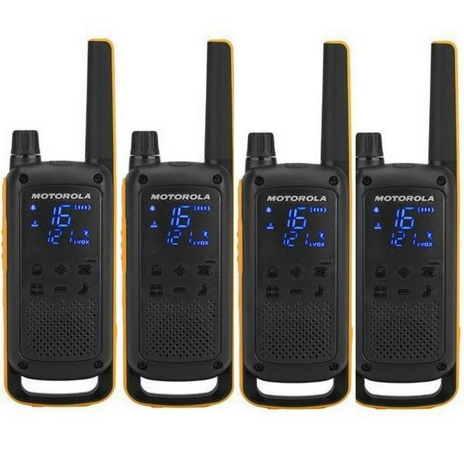 Walkie talkie motorial t82 extreme pack 4unidades hasta 10km