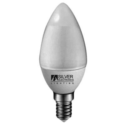 Bombilla led eco silver electronics vela 5w=35w – e14 – 4000k – 399 lm – 160º – luz natural neutra – a+
