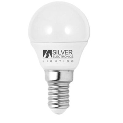 Bombilla led silver electronic eco esferica 5w=35w – e14 – 3000k – 436 lm – 160º – luz calida – a+
