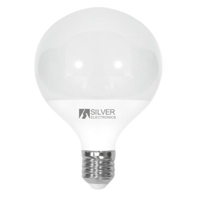 Bombilla led decorativa silver electronics globo 12w=90w – e27 – 3000k – 1155 lm – luz calida – a+