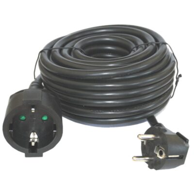 Cable prolongador de corriente silver electrics 2m – 3x 1.5mm – 250v – 16a – 3.500w negro