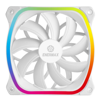 Ventilador caja gaming enermax squa rgb 120 mm blanco