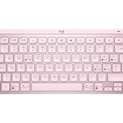 Teclado logitech mx keys mini rosa wireless inalambrico bateria