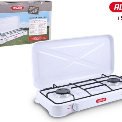 Hornillo 2 fuegos gas c – tapa algon