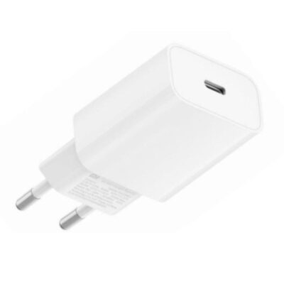 Cargador de pared xiaomi mi fast charger – usb tipo c – 20w – blanco