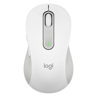 Mouse raton logitech m650 for business grande wireless inalambrico blanco crudo