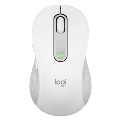 Mouse raton logitech m650 grande optico wireless inalambrico blanco crudo