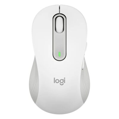 Mouse raton logitech m650 para zurdos optico wireless inalambrico blanco crudo