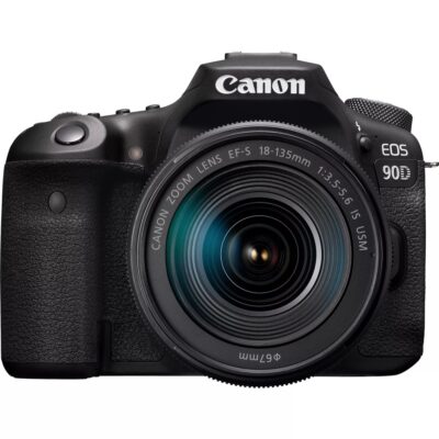 Camara digital canon eos 90d 18 – 135mm is usm – 32.5mp – digic 8 – 45 puntos de enfoque – 4k – wifi – bluetooth