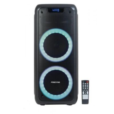 Altavoz portatil fonestar party – duo bluetooth – 100w – mando a distancia