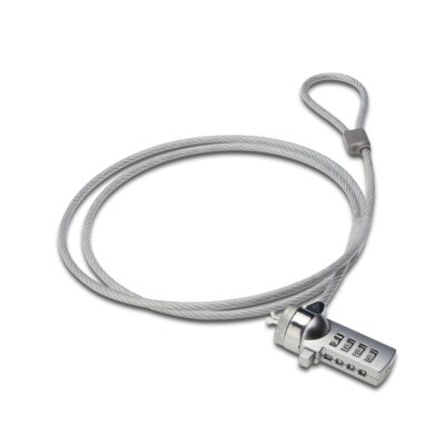 Cable de seguridad ewent para portatil – kesington combinacion de numeros 4 digitos – 1.5m