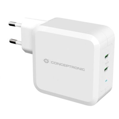 Cargador conceptronic pd 2 puertos usb – c althea – 100w – blanco