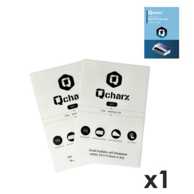 Laminas de proteccion frontales qcharx hidrogel mate anti huellas para qx1 1 unidad