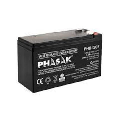 Bateria phasak phb 1207 compatible para sais 7´2ah 12v acido – plomo