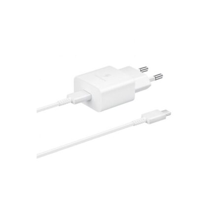 Cargador samsung ep – t1510xwegeu usb – c 15w + cable usb – c blanco