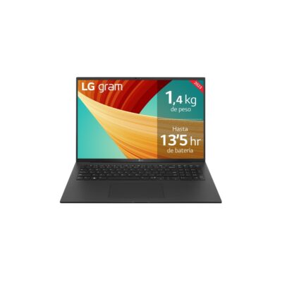 Portatil lg gram 17z90r – e i7 – 1360p 17 pulgadas 32gb – ssd512gb – rtx3050 – wifi – bt – w11