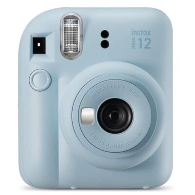 Camara fujifilm mini instax 12 flash – autoexposicion – azul pastel