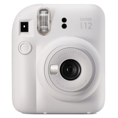 Camara fujifilm mini instax 12 flash – autoexposicion – blanco arcilla