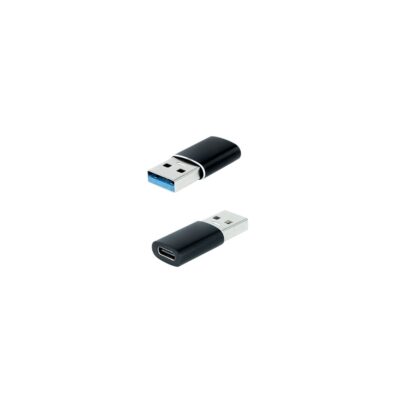 Adaptador usb c a usb a nanocable negro – hembra – macho gen1