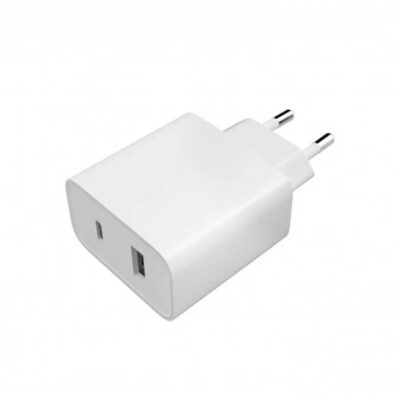 Cargador de pared xiaomi mi dual usb tipo a – usb tipo c – 33w – blanco