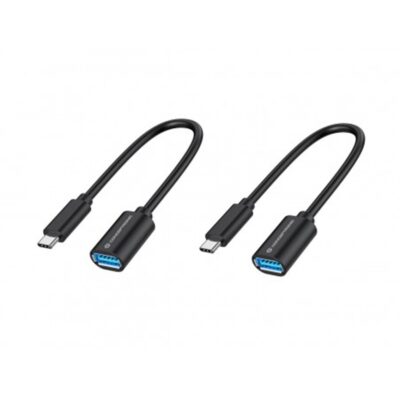 Adaptador usb tipo c a usb tipo a conceptronic 20cm – macho – hembra – pack 2 unidades