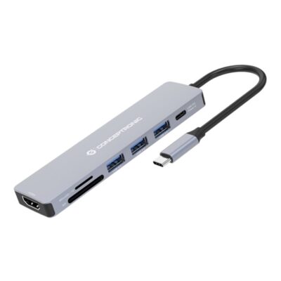Hub usb tipo c conceptronic donn19g 1 x hdmi – 3 x usb 3.2 – 1 x usb tipo c – lector sd – lector micro sd