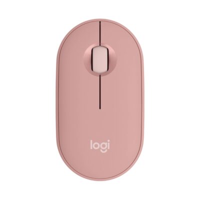 Raton inalambrico logitech pebble mouse 2 m350s rosa bluetooth
