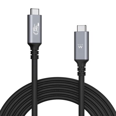 Cable usb tipo c ewent thunderbolt 1m – macho – macho