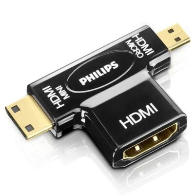Adaptador philips swv2429w hdmi – micro hdmi – mini hdmi