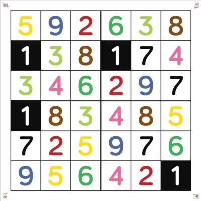 Tapete numeros tilk bee – bot – blue – bot