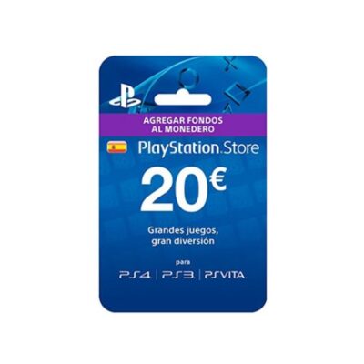 Tarjeta prepago monedero sony playstation live card 20 euros