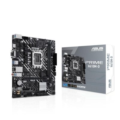 Placa base asus intel prime h610m – d socket 1700 ddr5 x2 max 96gb 4800mhz d – sub hdmi matx