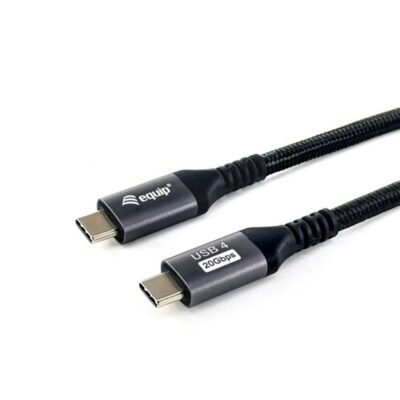 Cable usb tipo c equip usb 4 gen 2×2 pd 100w 4k 60hz 20gbps 2m negro
