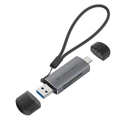 Lector de tarjetas externo conceptronic usb tipo a – usb tipo c