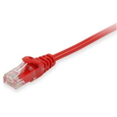 Cable de red equip latiguillo rj45 u – utp cat6a 0.5m rojo