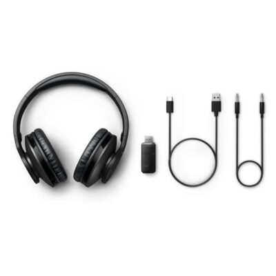 Auriculares inalambricos para tv philips tah6206bk – 00 color negro bt