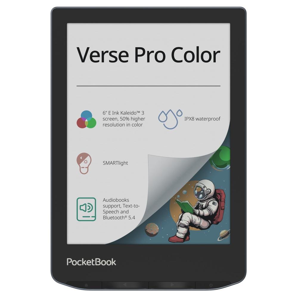 Libro electronico ebook pocketbook verse pro color ereader 6 pulgadas 16 gb stormy sea
