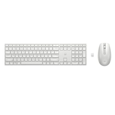 Teclado + raton hp inalámbricos 650 – blanco