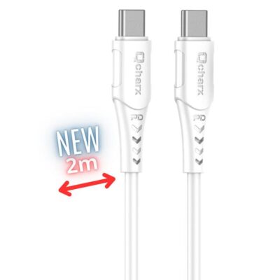 Cable qcharx sofia usb tipo c a lightning – 2m – pvc blanco